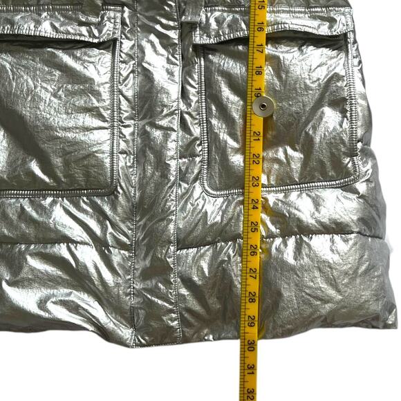 Crewcuts Girl Puffer Jacket with Hood Silver Size 14 - Picture 8 of 9